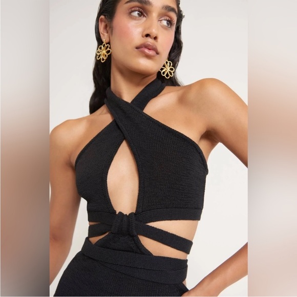 Cult Gaia Aziza knit dress black xs - Picture 4 of 6